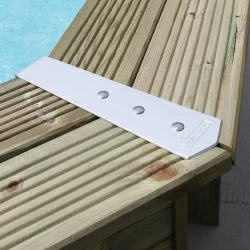 Finition de margelles aluminium Ubbink pour piscines bois Finition de margelles aluminium Ubbink pour piscines bois
