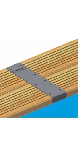 Finition de margelles aluminium Ubbink pour piscines bois