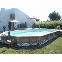 Piscine bois Lagon 8,20 x 4,70 x h1,30m