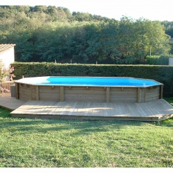 Piscine bois Lagon 8,20 x 4,70 x h1,30m