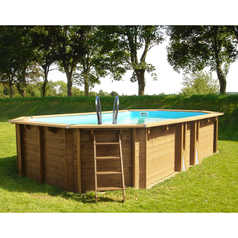 piscine bois safran