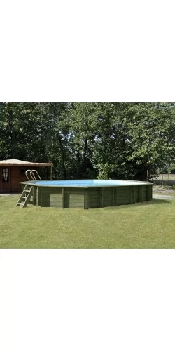 Piscine bois Safran 6,37 x 4,12 x h1,33m