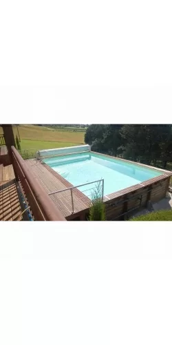 Piscine bois rectangulaire 5,55 x 3,00 x h1,40m