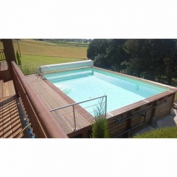 Piscine bois rectangulaire 5,55 x 3,00 x h1,40m