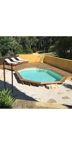 Piscine bois Ubbink Ocea 5,50 x 3,55 x h1,20m