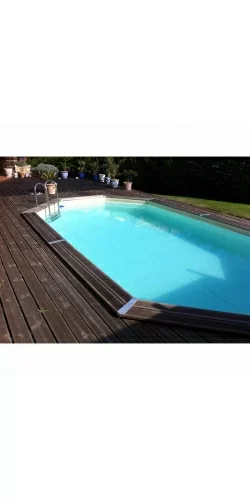 Piscine bois ovale 5,50 x 3,55 x h1,20m