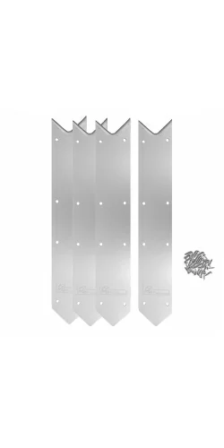 Finition de margelles aluminium Ubbink pour piscines bois