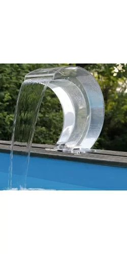 Cascade piscine Mamba Acry-LED transparente