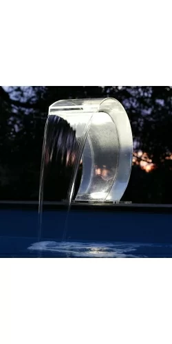 Cascade piscine Mamba Acry-LED transparente