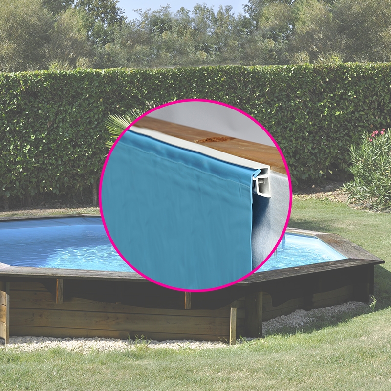 Bâche d'hivernage pour piscine bois Sunbay octogonale