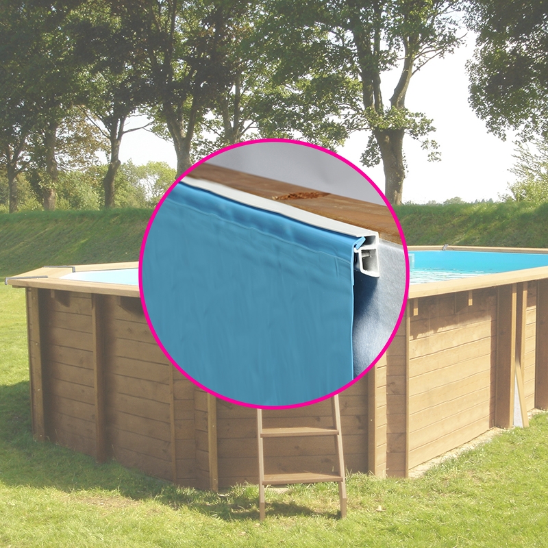 Liner Pour Piscine Bois Sunbay Octogonale Allongée Bois Sunbay