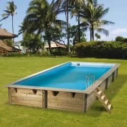 Piscine bois Azura 5,05 x 3,50 x h1,20m Piscine bois Azura 5,05 x 3,50 x h1,20m