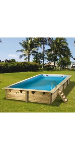 Piscine bois Linea 6,50 x 3,50 x h1,40m