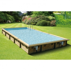 Piscine en bois hors sol rectangulaire NIAGARA 6x4 