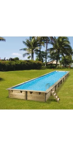 Piscine bois Linea 15,50 x 3,50 x h1,55m