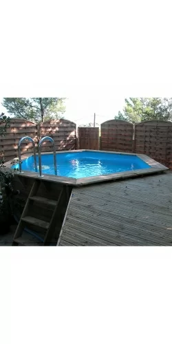 Piscine hexagonale 4,10 x h1,20m