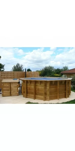 Piscine bois octogonale 4,30 x h1,20m