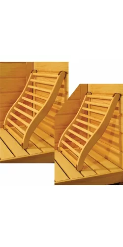 Lot de 2 dossiers confort pour Sauna