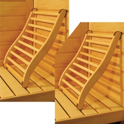 Lot de 2 dossiers confort pour Sauna