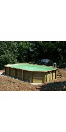 Piscine en bois Azura 7,50 x 4,00 x h1,30m par ubbink
