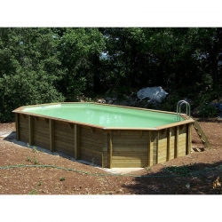 Piscine en bois Azura 7,50 x 4,00 x h1,30m par ubbink