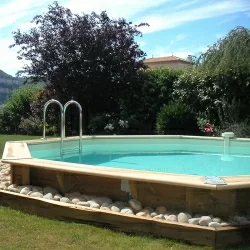 Piscine bois octogonale 5,10 x h1,20m Piscine bois octogonale 5,10 x h1,20m