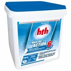 HTH Maxitab action 6 spécial liner - chlore lent multiactions 5 kg