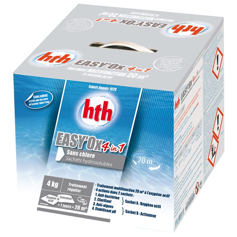 HTH Easy'ox 20m3 - oxygène actif multifonctions HTH Easy'ox 20m3 - oxygène actif multifonctions