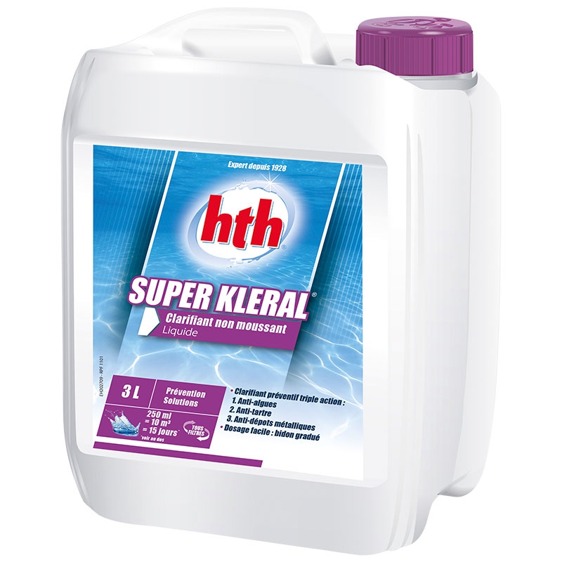 HTH Super Kleral - anti-algues et clarifiant triple action HTH Super Kleral - anti-algues et clarifiant triple action