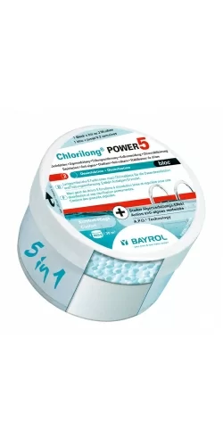 Chlorilong Power 5 bloc Bayrol - chlore lent multiactions