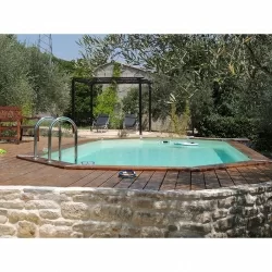 Piscine bois octogonale 6,40 x 4,00 x h1,30m Piscine bois octogonale 6,40 x 4,00 x h1,30m