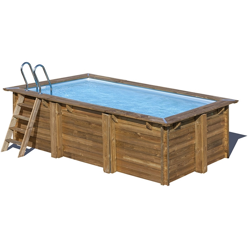 Piscine bois Marbella II 4,20 x 2,20 x h1,19m liner bleu Piscine bois Marbella II 4,20 x 2,20 x h1,19m liner bleu