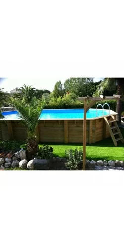 Piscine Ubbink 8,60 x 4,70 x h1,30m