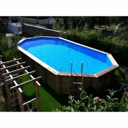 Piscine bois Ubbink 8,60 x 4,70 x h1,30m Piscine bois Ubbink 8,60 x 4,70 x h1,30m