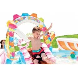 Aire de jeux gonflable royaume des bonbons
