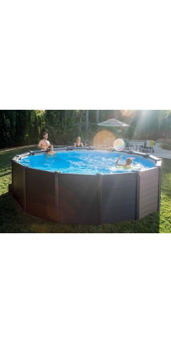 Piscine tubulaire Intex Graphite 4,78 x h1,24m