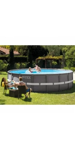 Piscine tubulaire Intex Ultra Frame XTR ronde 4,88 x h1,22m