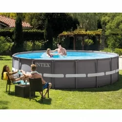 Piscine tubulaire Intex Ultra Frame XTR ronde 4,88 x h1,22m