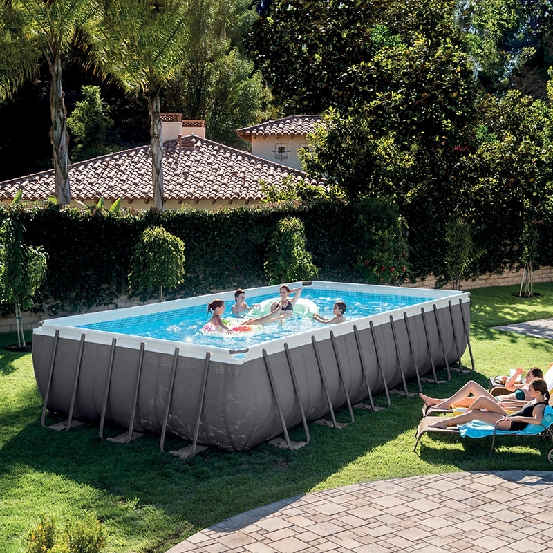 Piscine tubulaire Intex rect Ultra Frame XTR 7,32 x 3,66 x h1,32m