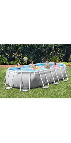Piscine tubulaire ovale Intex Prism Frame 5,03 x 2,74 x h1,22m