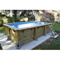 Piscine bois Ubbink Azura 4,50 x 2,50 x h1,26m Piscine bois Ubbink Azura 4,50 x 2,50 x h1,26m