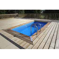 Piscine bois Ubbink 4,50 x 2,50 x h1,26m