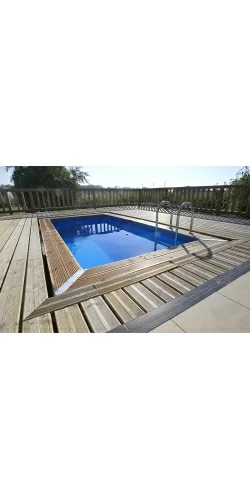 Piscine bois rectangulaire Azura 4,50 x 2,50 x h1,26m