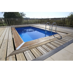 Piscine bois rectangulaire Azura 4,50 x 2,50 x h1,26m