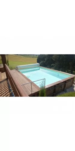 Piscine bois rectangle 6,50 x 3,50 x h1,40m