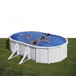 Piscine acier Gre Fidji Plus ovale projecteur offert