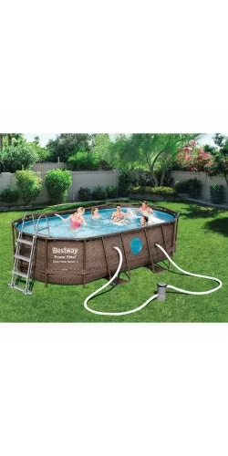 Piscine Bestway Ovale Power Steel Swim Vista 4,27 x 2,50 h1,00m
