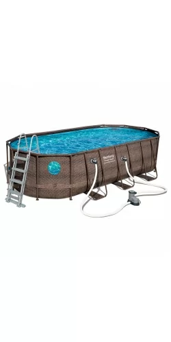 Piscine Bestway Ovale Power Steel Swim Vista 5,49 x 2,74 h1,22m