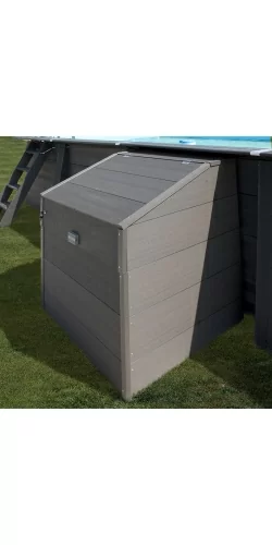 Coffre de filtration pour piscine bois composite