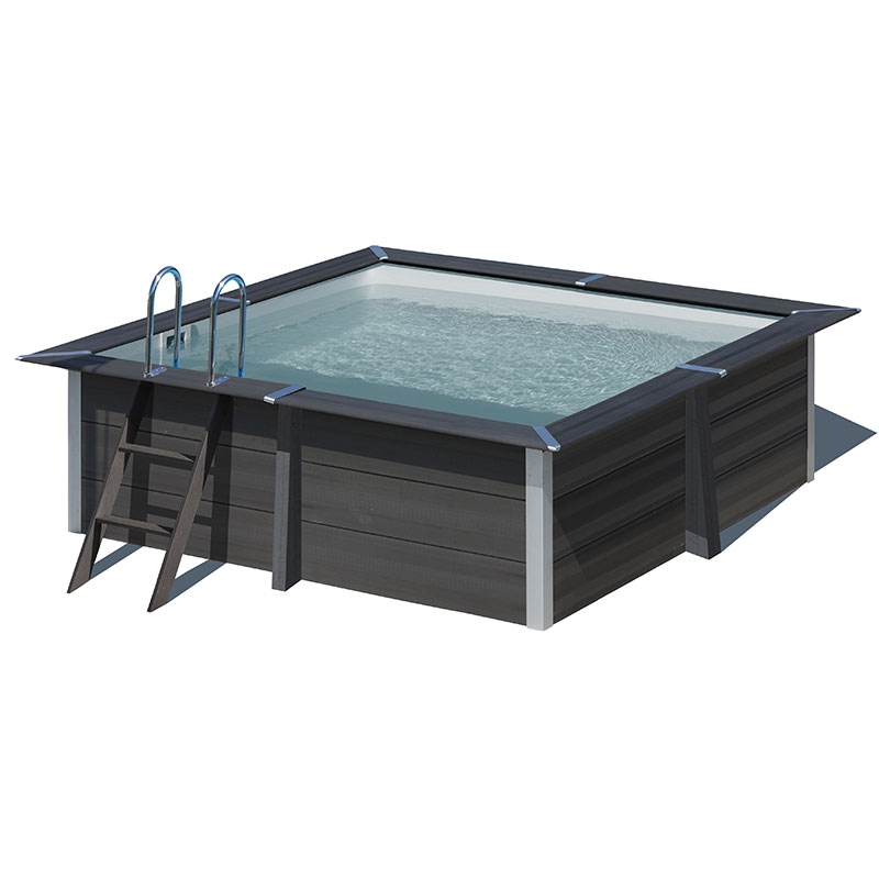 Piscine bois composite Avant Garde Gré 3,26 x 3,26 h0,96m Piscine bois composite Avant Garde Gré 3,26 x 3,26 h0,96m